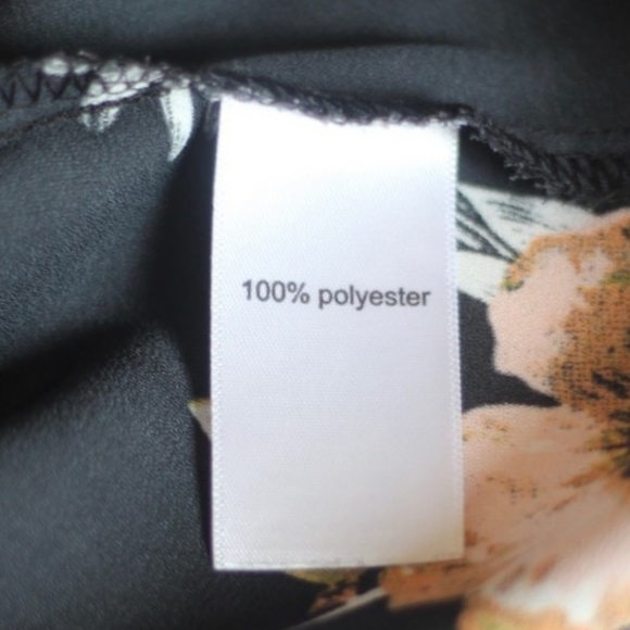 Maurices Black Floral Sleeveless V-Neck Blouse Tank Top XS K0118 - Picture 7 of 8